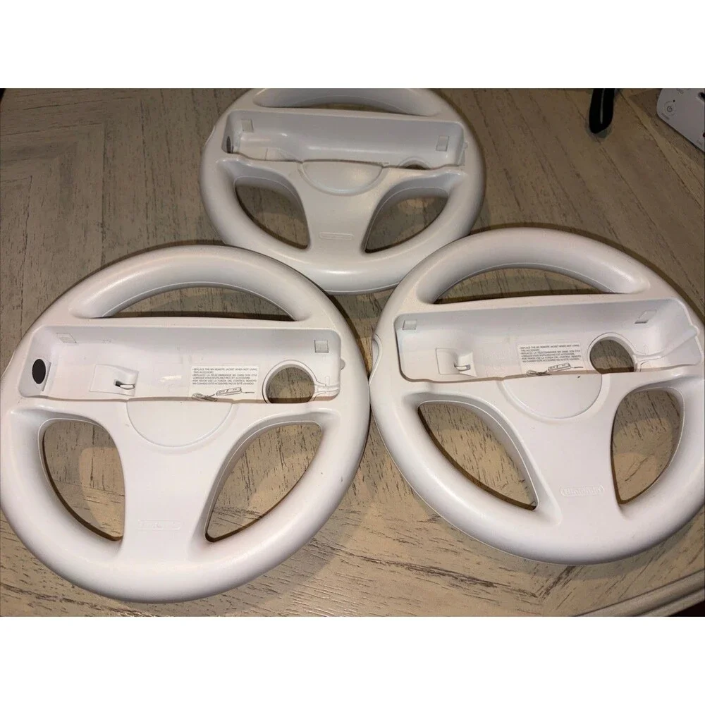 3 Pack Nintendo Wii Wheel Wii Remote Controllers